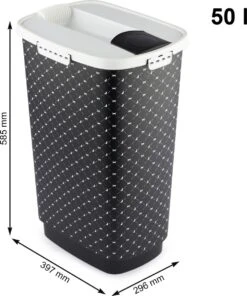 Rotho Voedselcontainer CODY - Voeropslag - 50l - Zwart 15 Rotho Voedselcontainer CODY - Voeropslag - 50l - Zwart -Dieren Product Winkel 1002x1200 3