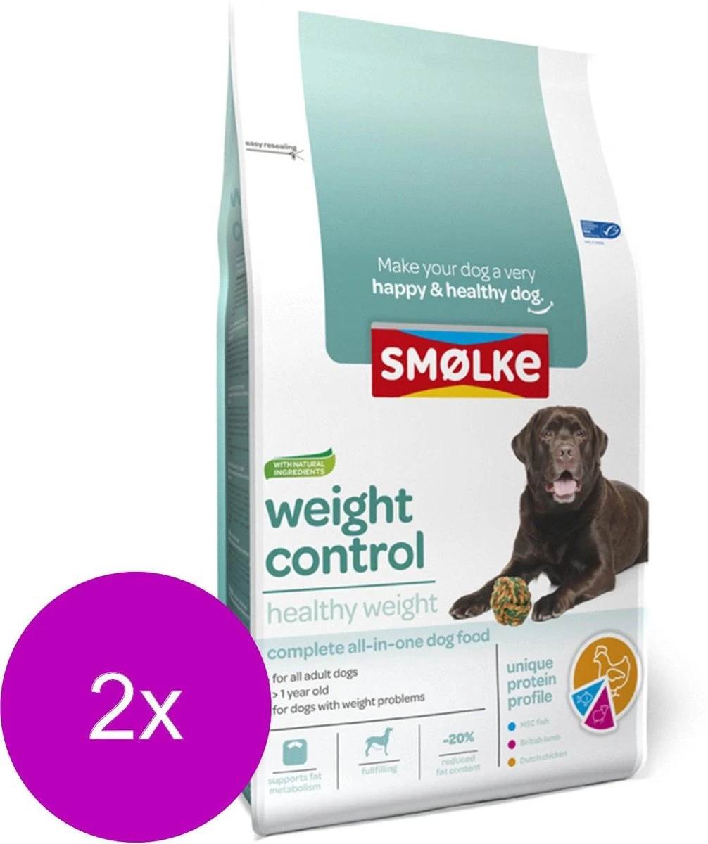 Smolke Weight Control - Hondenvoer - 2 X 3 Kg 2 Smolke Weight Control - Hondenvoer - 2 X 3 Kg - Afbeelding 2