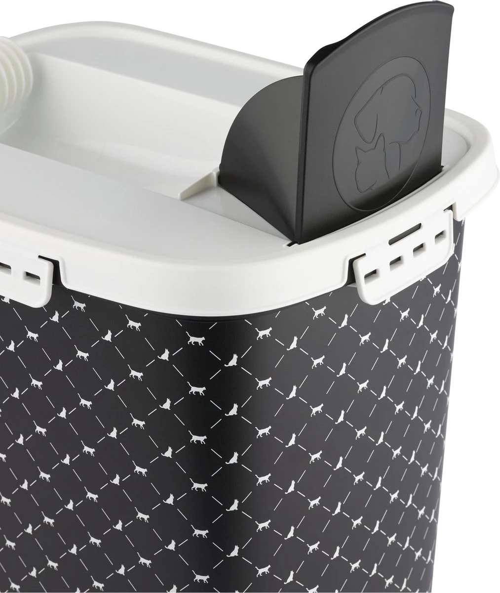 Rotho Voedselcontainer CODY - Voeropslag - 50l - Zwart 3 Rotho Voedselcontainer CODY - Voeropslag - 50l - Zwart - Afbeelding 3