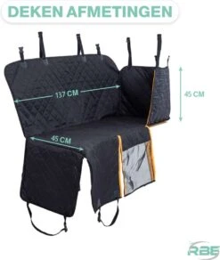 RBE Waterdichte Hondendeken Auto Achterbank En Kofferbak – 137x145 CM – Met Kijk/Gaasvenster - Beschermhoes -Dieren Product Winkel 1014x1200 3