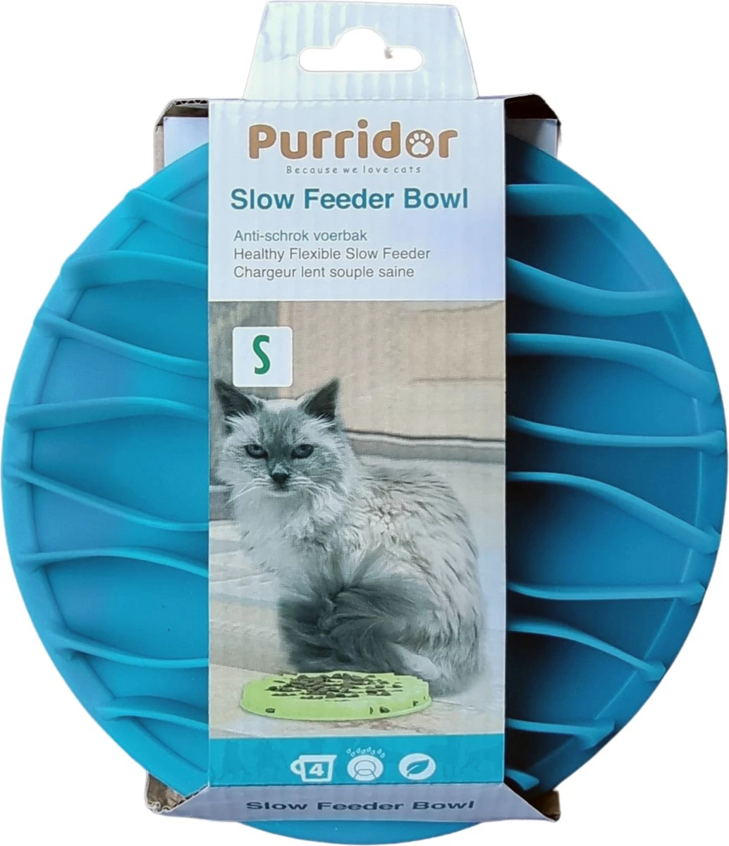 Purridor Anti Schrokbak Kat - Voerbak Voor Katten - Slow Feeder - Voerpuzzel - BPA & PVC Vrij - Vaatwasserbestendig - 19cm Doorsnee 2 Purridor Anti Schrokbak Kat - Voerbak Voor Katten - Slow Feeder - Voerpuzzel - BPA & PVC Vrij - Vaatwasserbestendig - 19cm Doorsnee - Afbeelding 2