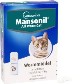Mansonil All Worm Cat Ontworming - Kat - 2 Tabletten 12 Mansonil All Worm Cat Ontworming - Kat - 2 Tabletten -Dieren Product Winkel 1036x1200