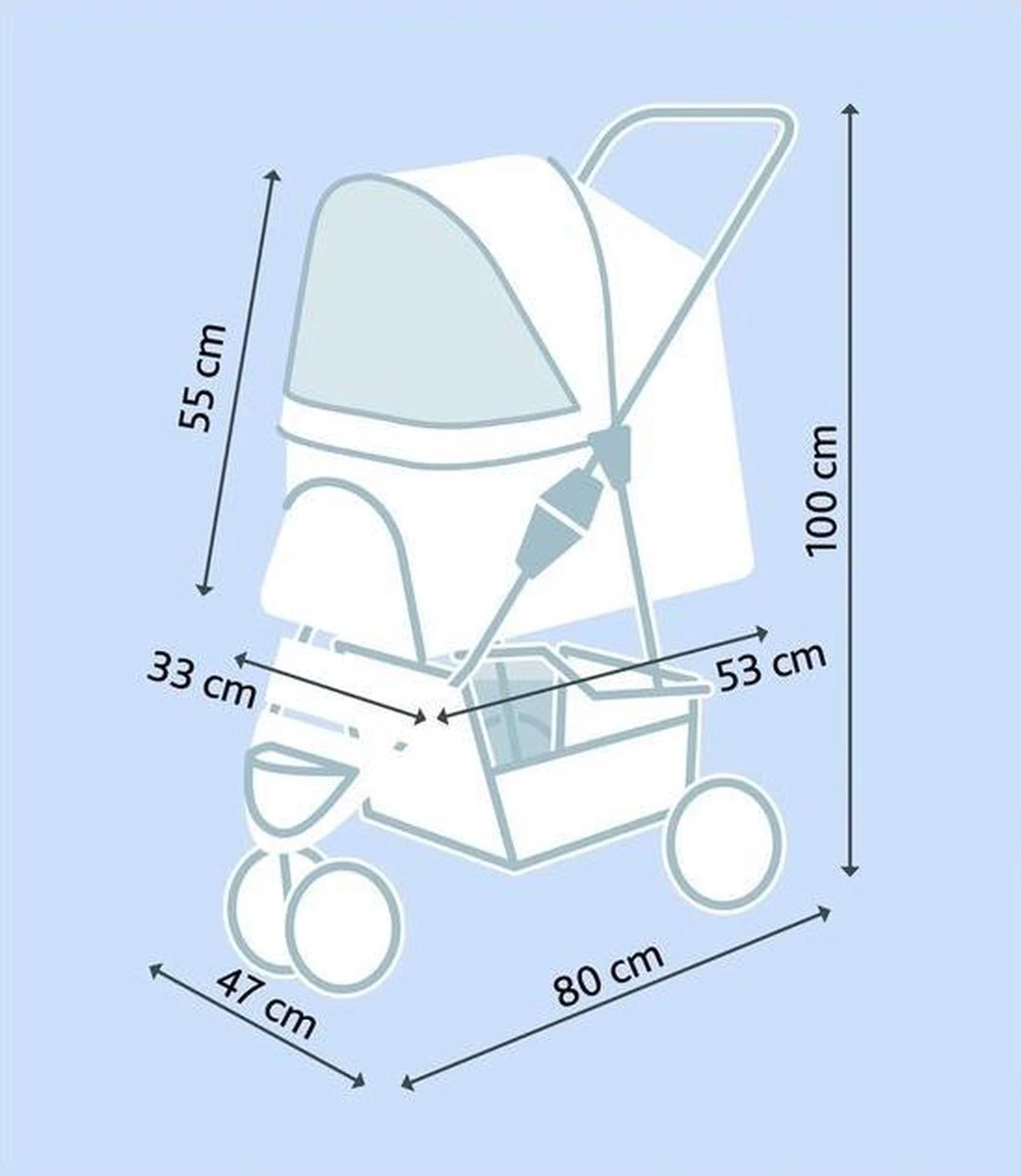 Honden Buggy , Honden Wandelwagen 4 Honden Buggy , Honden Wandelwagen - Afbeelding 4