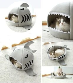 MikaMax Haai Hondenmand - Kattenmand - Dierenmand - Huisdierkussen - Mand Of Bed - Origineel - Extra Zacht Materiaal - 42 X 42 X 36 Cm -Dieren Product Winkel 1047x1200 3