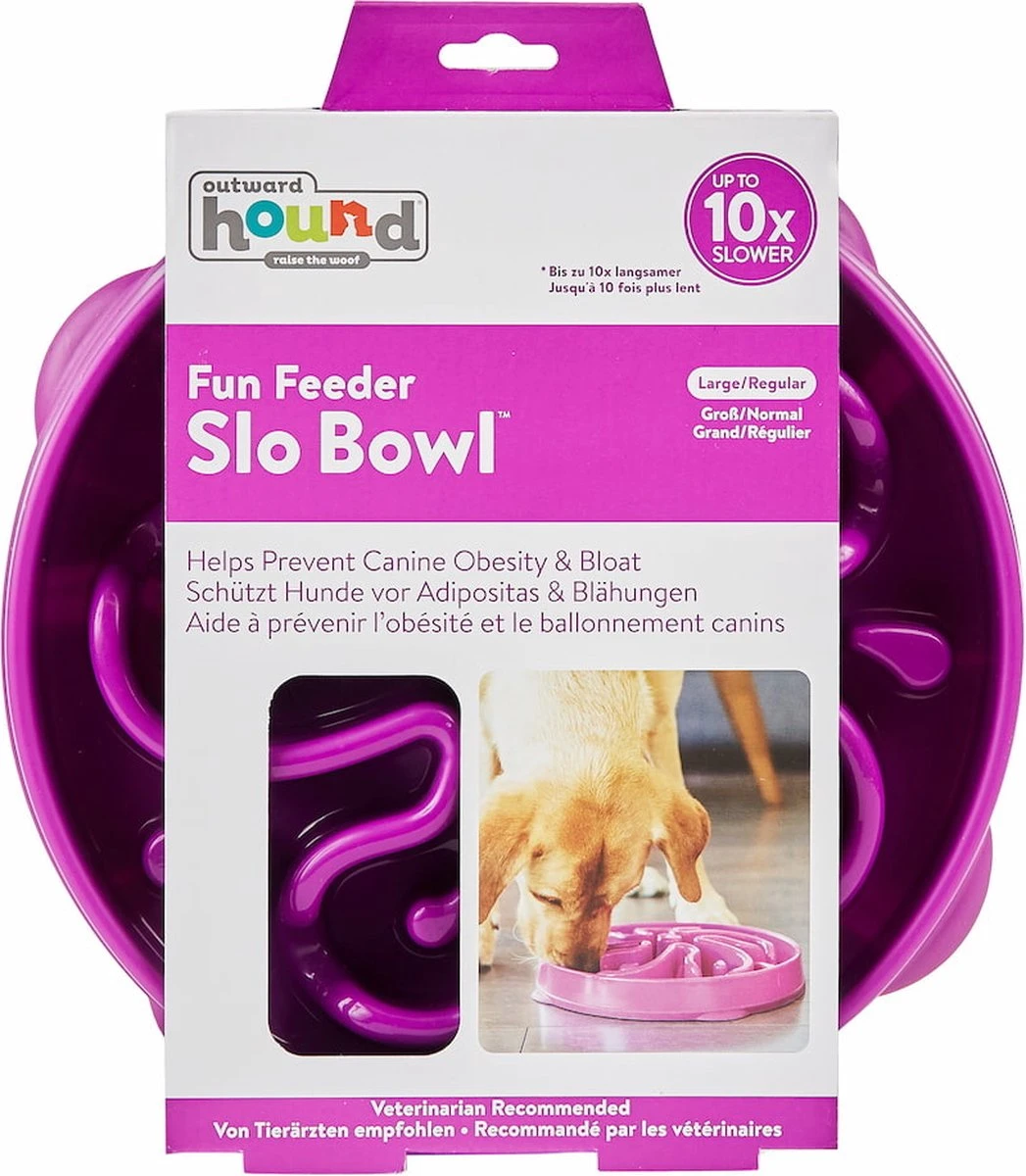 Outward Hound Slo Bowl Fun Feeder Voerbak - M - Oranje - Ø 28 Cm 9 Outward Hound Slo Bowl Fun Feeder Voerbak - M - Oranje - Ø 28 Cm - Afbeelding 9
