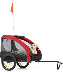 Klarfit Husky Race Hondenfietskar 282 Liter - 75 X 85 X 137 Cm (BxHxD) - Past Bij Alle Fietsen Met 26-28" - Belastbaarheid Van 40 Kg