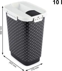 Rotho Voedselcontainer CODY - Voeropslag - 10l - Zwart 8 Rotho Voedselcontainer CODY - Voeropslag - 10l - Zwart -Dieren Product Winkel 1051x1200 5