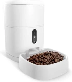 LSC Automatische Voerbak - Voerautomaat - Voederbak Kat & Hond - Camera, App En WiFi - Wit