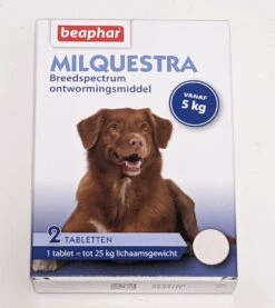 Beaphar Milquestra Ontworming Tabletten Hond 5-50kg 2 Tabletten -Dieren Product Winkel 1069x1200 1