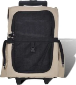 VidaXL Huisdierentrolley Inklapbaar Beige -Dieren Product Winkel 1073x1200