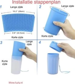 Fuzly- 2 In 1 Hondenpoten Reiniger + Handdoek - Hondenborstel - Borstel Hond / Kat - Hondenpoot Reiniger - Huisdier Poot Wassen - Borstel - Hondenverzorging - Verzorging Hond - Honden Wassen - Schoonmaak Borstel - Kattenborstel - Groen -Dieren Product Winkel 1075x1200 6
