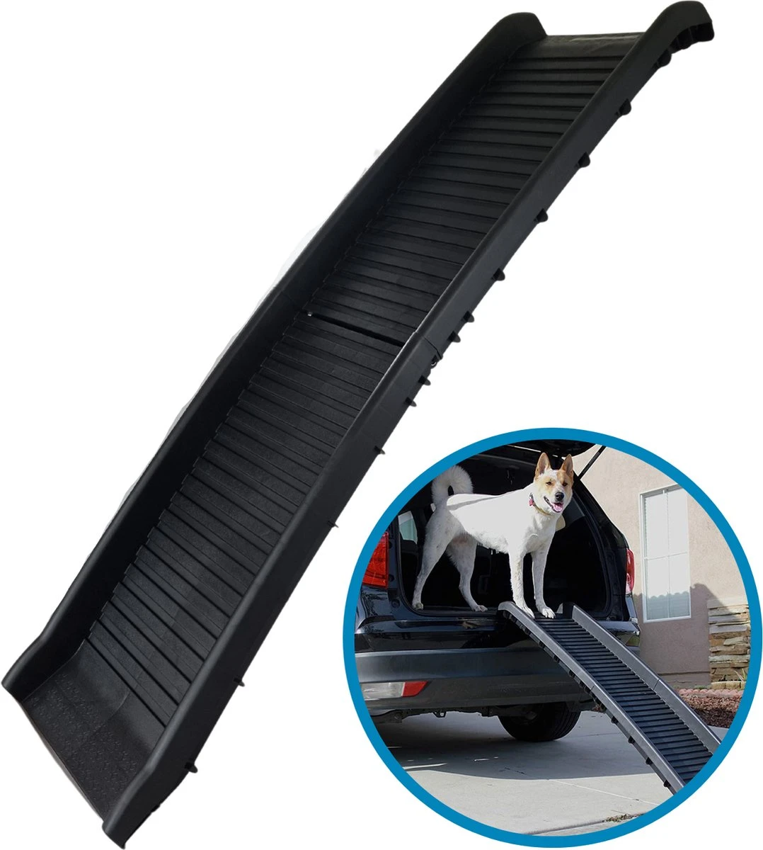 Topmast Loopplank - Opvouwbaar - Voor Hond En Auto - Hondenloopplank - Voor Volwassen Honden En Puppy's 1 Topmast Loopplank - Opvouwbaar - Voor Hond En Auto - Hondenloopplank - Voor Volwassen Honden En Puppy's