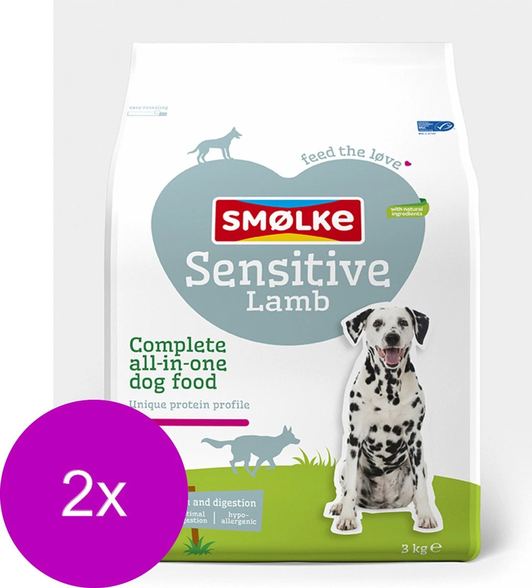 Smolke Sensitive - Hondenvoer - 2 X 3 Kg 5 Smolke Sensitive - Hondenvoer - 2 X 3 Kg - Afbeelding 5