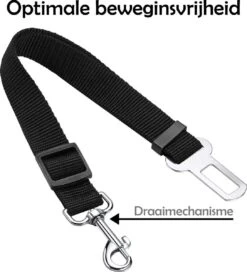 Honden Autogordel Verstelbaar Hondenriem Autogordel Universele Hondengordel - Zwart -Dieren Product Winkel 1088x1200 3