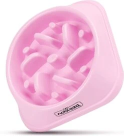 Nobleza H8P - Anti Schrok Voerbak - 20x20x4.5cm - Roze -Dieren Product Winkel 1090x1200 4