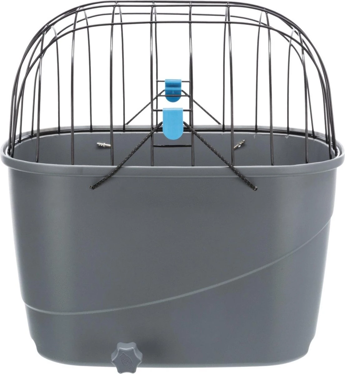 Trixie Fietsmand Voor Bagagedrager Met Draadkoepel Kunststof Grijs (46X36X47 CM) 3 Trixie Fietsmand Voor Bagagedrager Met Draadkoepel Kunststof Grijs (46X36X47 CM) - Afbeelding 3