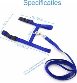 Kattentuigje Met Looplijn Kattenharnas Katten Riem Met Looplijn Kat Verstelbaar - Blauw -Dieren Product Winkel 1111x1200 1
