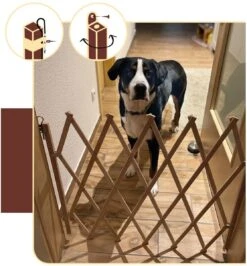 Merkloos Traphekje Voor Honden (vouwhekje / Schaarhekje / Harmonica Hekje) -Dieren Product Winkel 1113x1200 2