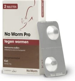 Exil No Worm Pro - Kat - 2 Tabletten -Dieren Product Winkel 1115x1200
