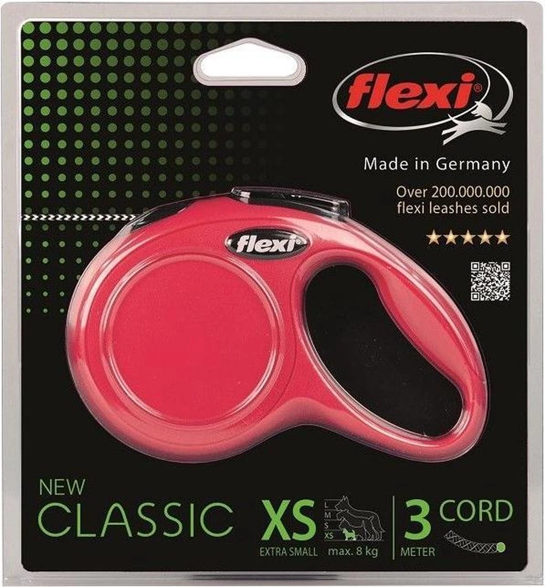 Flexi New Classic Koord - Hondenriem - Rood - S - 8 M - (<12 Kg) 13 Flexi New Classic Koord - Hondenriem - Rood - S - 8 M - (<12 Kg) - Afbeelding 13