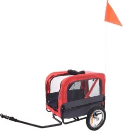 Flamingo - Hondenfietskar Doggy Liner Romero - Rood - 60x43x51cm -Dieren Product Winkel 1121x1200 7