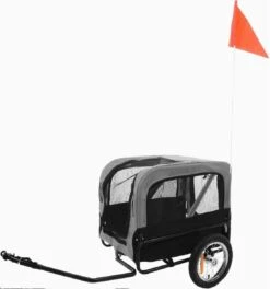 Flamingo - Hondenfietskar Doggy Liner Romero - Zwart - 60 X 43 X 51 Cm