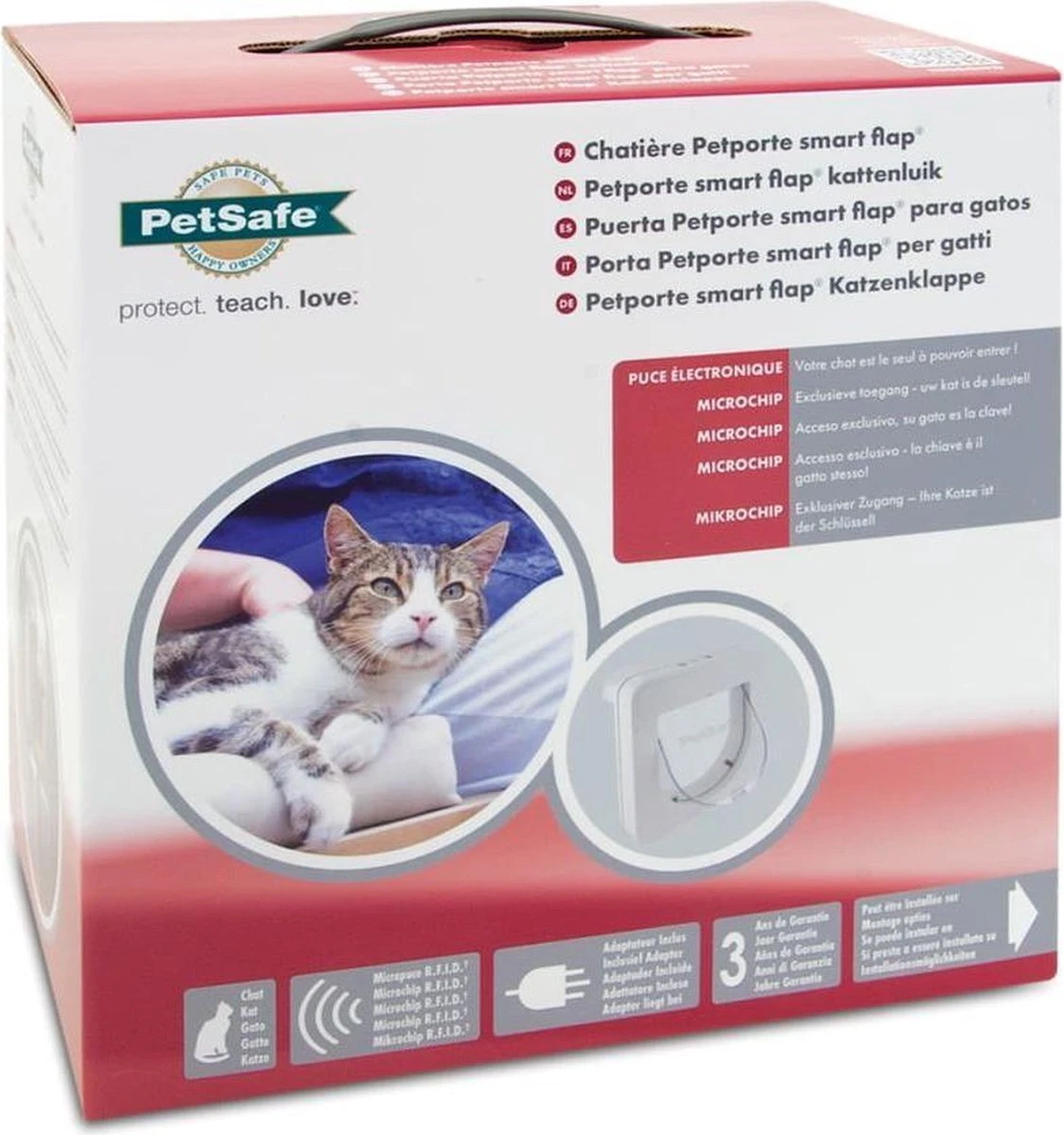 PetSafe Petporte Smart Flap - Kattenluik - Wit - 15,9 X 24,1 X 23,8 Cm 3 PetSafe Petporte Smart Flap - Kattenluik - Wit - 15,9 X 24,1 X 23,8 Cm - Afbeelding 3