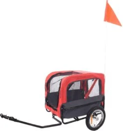 Flamingo - Hondenfietskar Doggy Liner Romero - Rood - 60x43x51cm