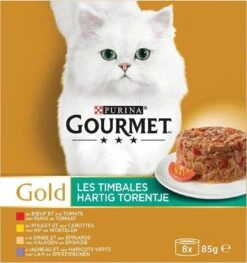 Gourmet Gold Hartig Torentje - Kattenvoer Natvoer - Vlees Met Groente Mix - 48 X 85 G 13 Gourmet Gold Hartig Torentje - Kattenvoer Natvoer - Vlees Met Groente Mix - 48 X 85 G -Dieren Product Winkel 1128x1200