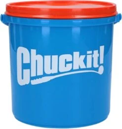 Chuckit! Bucket Met 8 Ultra Ballen (M) – Honden Speelgoed – Apporteren – Drijft Op Water – Stuitert – Veilig Voor Gebit – Honden Bal – Ideaal Met De Ballenwerper – Ø 7cm – Oranje/Blauw - Apporteerspeelgoed -Dieren Product Winkel 1132x1200 12
