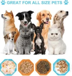 BOTC Lickimat - Voermat - Slow Feeder - 2 Stuks Lickmat + Silicone Spatulas - Blauw /Geel -Dieren Product Winkel 1138x1200 6