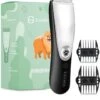 Essential Goods Professionele Hondentondeuse – Hondentrimmer - Draadloos – Opzet Kammen – Dik/Dunne Vacht - Honden/Katten - Zwart/Zilver