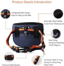 BOTC Hondentraining Traktatietas - Hondensnacktas - Hondensnacktas - Traktatiehouder Opslag Hondentrainingstas - Zwart -Dieren Product Winkel 1152x1200 15