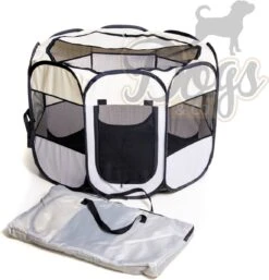 Dogs&Co Puppyren Opvouwbaar Grijs 90x90x60cm In Handige Draagtas -Dieren Product Winkel 1152x1200 6
