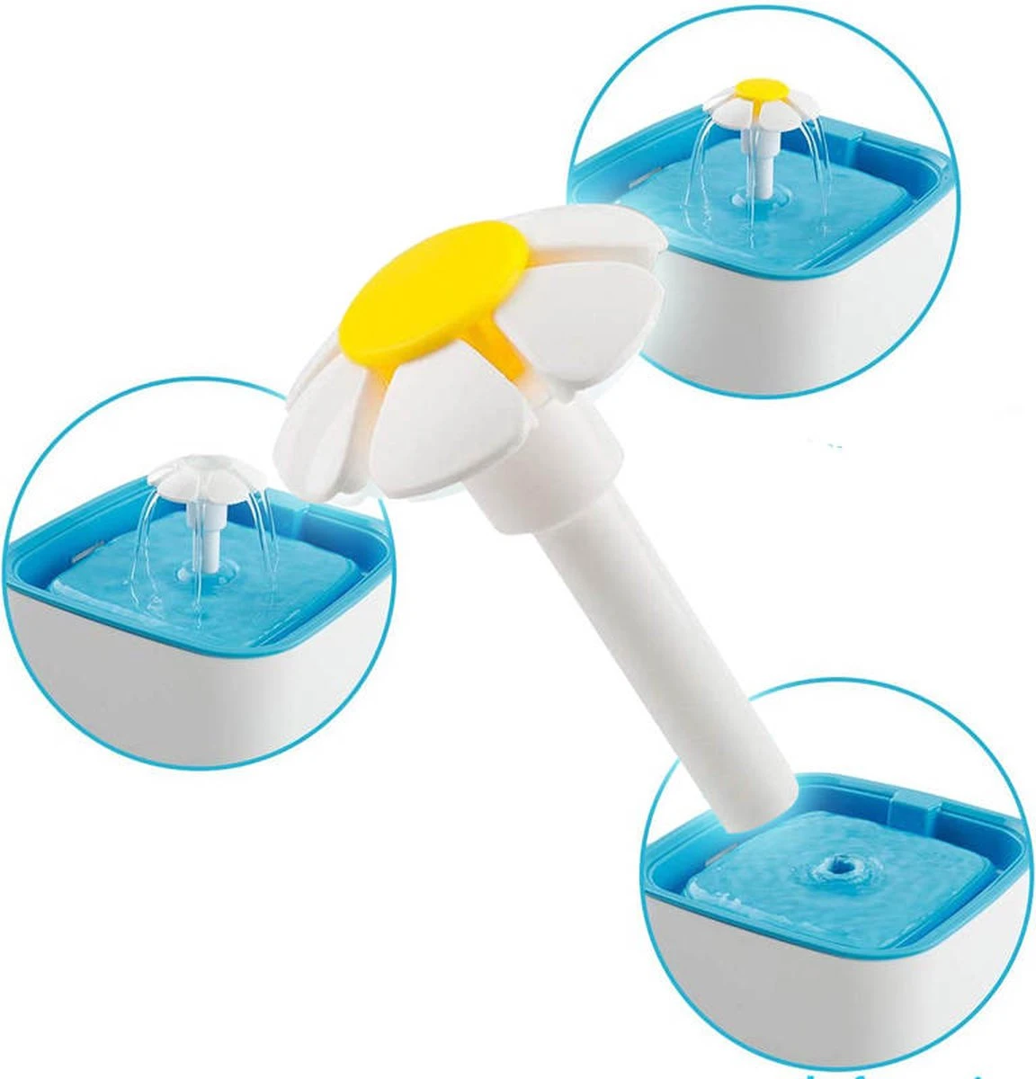 Mowa Drinkfontein - Waterfontein - Waterbak - Drinkbakken - Voor Huisdieren - Katten En Honden - 2,5 Liter - 3 Laags Filter Systeem 5 Mowa Drinkfontein - Waterfontein - Waterbak - Drinkbakken - Voor Huisdieren - Katten En Honden - 2,5 Liter - 3 Laags Filter Systeem - Afbeelding 5