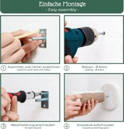 Pfotenolymp® Kattenklimwand - Wandmontage - 22 X 6 Cm - 2 Klimtreden Voor Klimlandschap - Klimboom - Klimwand Voor Katten Met Sisal 10 Pfotenolymp® Kattenklimwand - Wandmontage - 22 X 6 Cm - 2 Klimtreden Voor Klimlandschap - Klimboom - Klimwand Voor Katten Met Sisal -Dieren Product Winkel 1154x1200 10