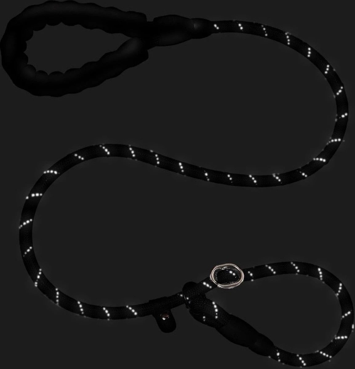 Nixnix - Honden Riem - 1,7cm - Zwart - 1,2cm Dik - Sliplijn - Nylon - Hondenriem - Verstelbaar - Jachtlijn Met Stop - Leiband 6 Nixnix - Honden Riem - 1,7cm - Zwart - 1,2cm Dik - Sliplijn - Nylon - Hondenriem - Verstelbaar - Jachtlijn Met Stop - Leiband - Afbeelding 6