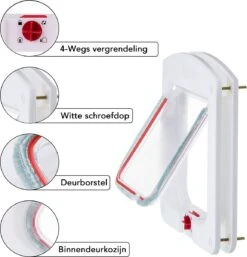 DOWO® - Kattenklep - Kattenluik - Kattenluikje - 4-weg Huisdierklep, Eenvoudige Installatie Kattendeur Huisdierendeur Aan De Muur, Houten Deur, Upvc Binnendeur, Baksteenwanden, Houten Deuren (M - Buitenmaat 20x22 Cm) -Dieren Product Winkel 1155x1200 2