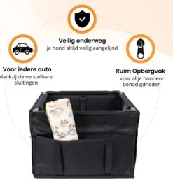 Luxe Autostoel Hond - Reisbench Opvouwbaar - Hondenmand Auto Achterbank - Waterdichte Hondenstoel - Zwart -Dieren Product Winkel 1158x1200 9