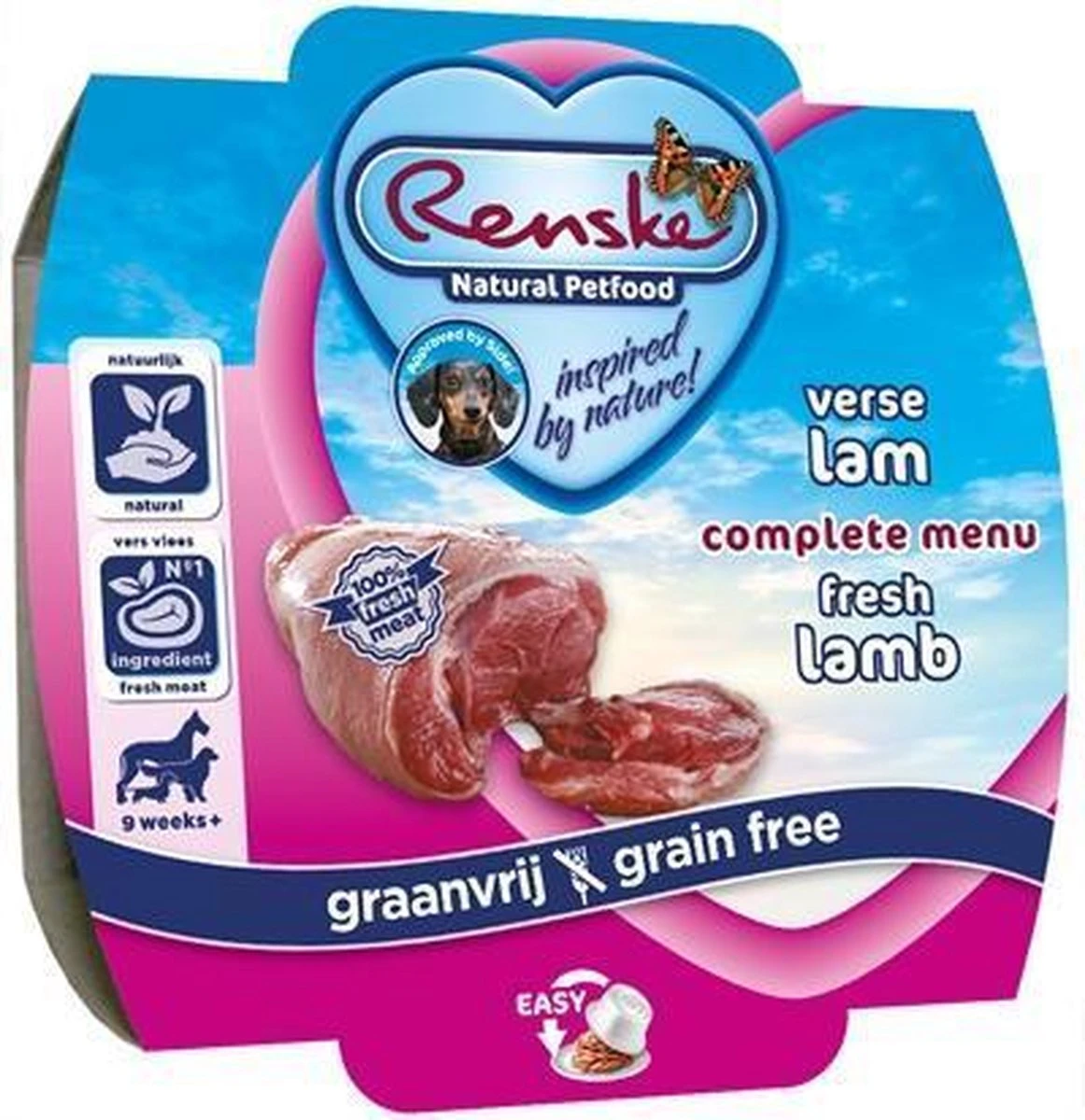 Renske Hond Vers Adult Graanvrij - Lam - Hondenvoer - 10 X 395 G 9 Renske Hond Vers Adult Graanvrij - Lam - Hondenvoer - 10 X 395 G - Afbeelding 9