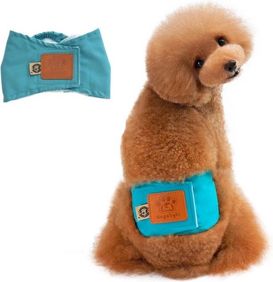 Merkloos Hondenluier Voor Kleine Hond - Luier Voor Reu - Buikband Maat S 27 Cm X 25 Cm 1 Merkloos Hondenluier Voor Kleine Hond - Luier Voor Reu - Buikband Maat S 27 Cm X 25 Cm