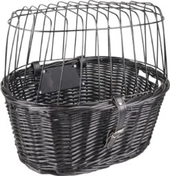 Flamingo Hondenfietsmand Voorop Stuur Canna - Zwart - 46.5 X 37.5 X 40.5 Cm