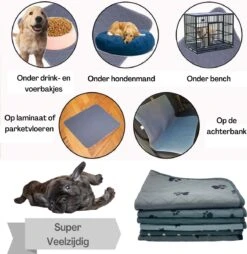 XXL Puppy Training Pad - Plasmat - Zwart - 104 X 104 Cm - Hondentoilet - Herbruikbaar - Wasbaar -Dieren Product Winkel 1167x1200 16