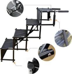 Viervoetjes - HondenTrap - Loopplank - Inklapbaar - Zwart -Dieren Product Winkel 1167x1200 18