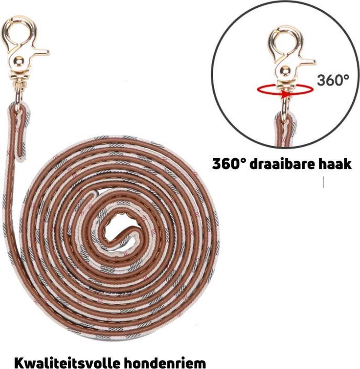 Pepets © Luxe Hondenriem Set – Halsband Hond – Bandana Hond – Strik Hond – Hondenstrik – Hondenhalsband – Leiband Hond -Beige Ruit - Maat S 5 Pepets © Luxe Hondenriem Set – Halsband Hond – Bandana Hond – Strik Hond – Hondenstrik – Hondenhalsband – Leiband Hond -Beige Ruit - Maat S - Afbeelding 5