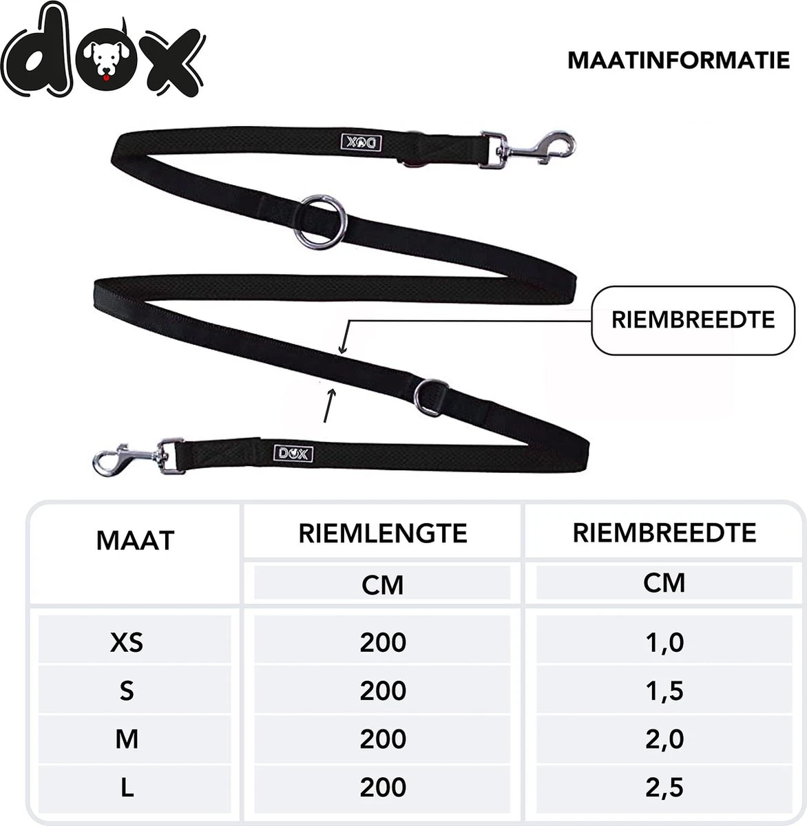 DDOXX Hondenriem Air Mesh, 3-voudig Verstelbaar, 2m | Voor Kleine & Grote Honden | Dubbele Riem Twee Honden Kat Puppy | Tug Leash Large | Lead Leash Small | Walking Leash Puppy Leash | Zwart, XS 4 DDOXX Hondenriem Air Mesh, 3-voudig Verstelbaar, 2m | Voor Kleine & Grote Honden | Dubbele Riem Twee Honden Kat Puppy | Tug Leash Large | Lead Leash Small | Walking Leash Puppy Leash | Zwart, XS - Afbeelding 4