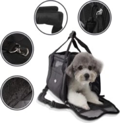 Nobleza 41JPG Draagbare Reistas Hond & Kat - Dieren Draagtas - Transporttas - L43 X B23 X H29 Cm - M - Roze -Dieren Product Winkel 1173x1200 2
