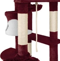Tectake - Krabpaal Fippi Kattenkrabpaal - 201 Cm Hoog - Rood/wit - 402187 -Dieren Product Winkel 1175x1200 2