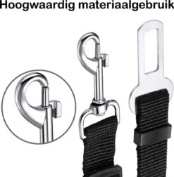 Hondenriem Autogordel Hondentuig Hondengordel Verstelbaar Zwart - 2X -Dieren Product Winkel 1177x1200 6