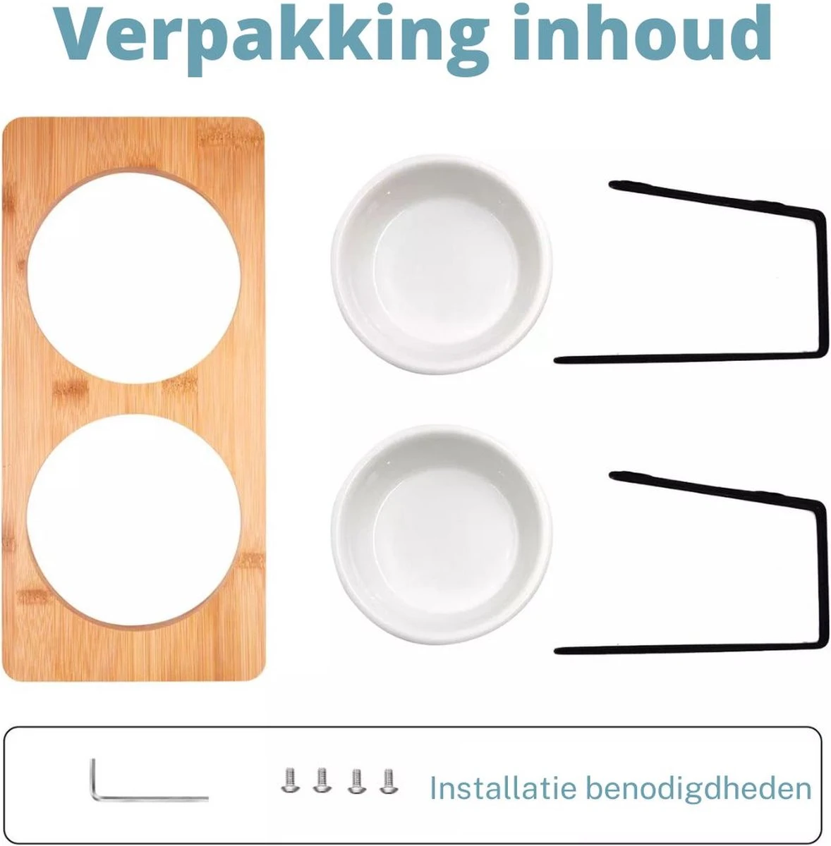 Verhoogde Bamboe Katten Voerbak – Voerbak Kat Keramiek – Drinkbak Hond – Eetbak Met Standaard – 350ml 7 Verhoogde Bamboe Katten Voerbak – Voerbak Kat Keramiek – Drinkbak Hond – Eetbak Met Standaard – 350ml - Afbeelding 7